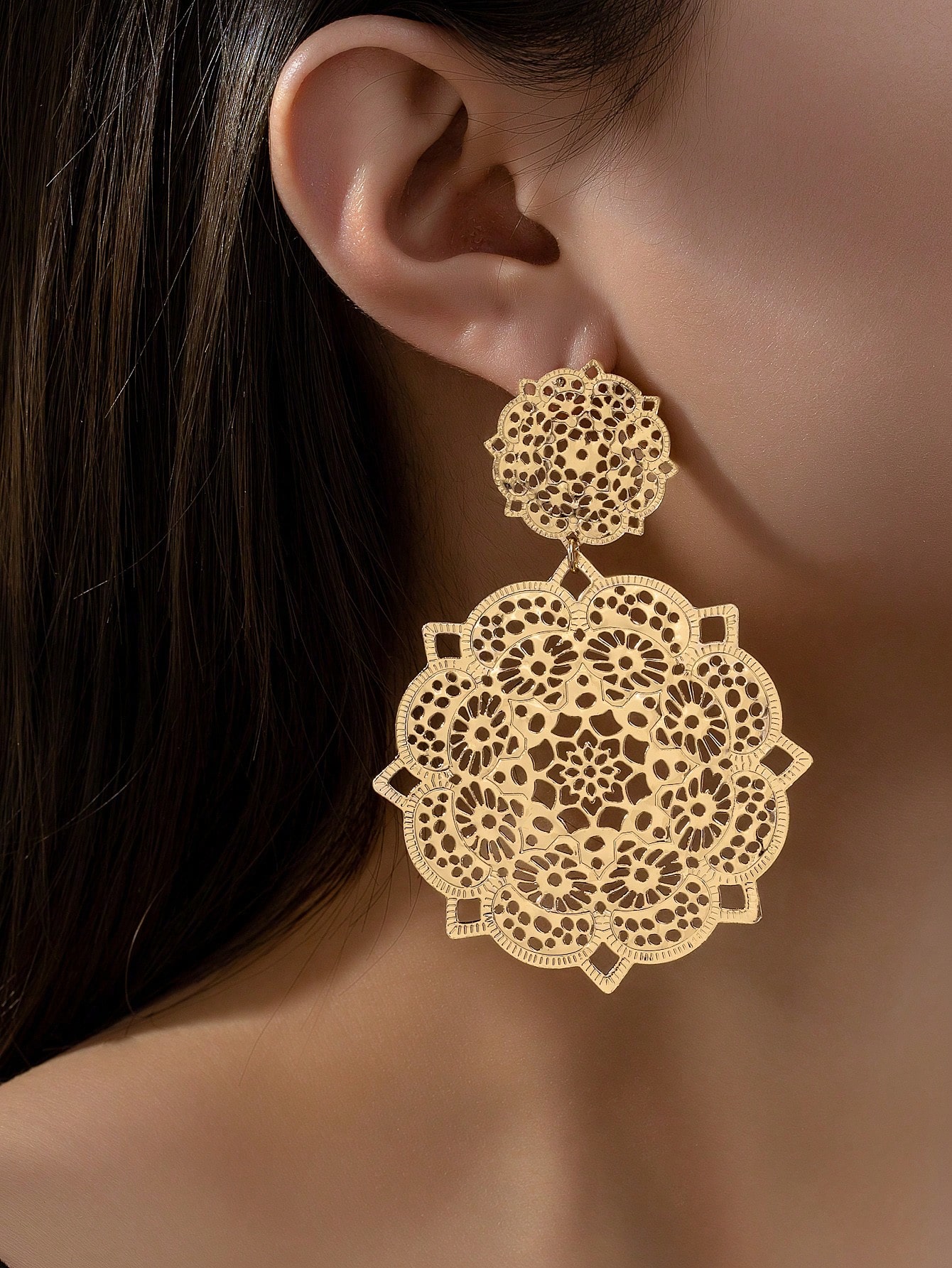 Body Jewelry Earrings - 2pcs/Set Exaggerated European & American Hollow