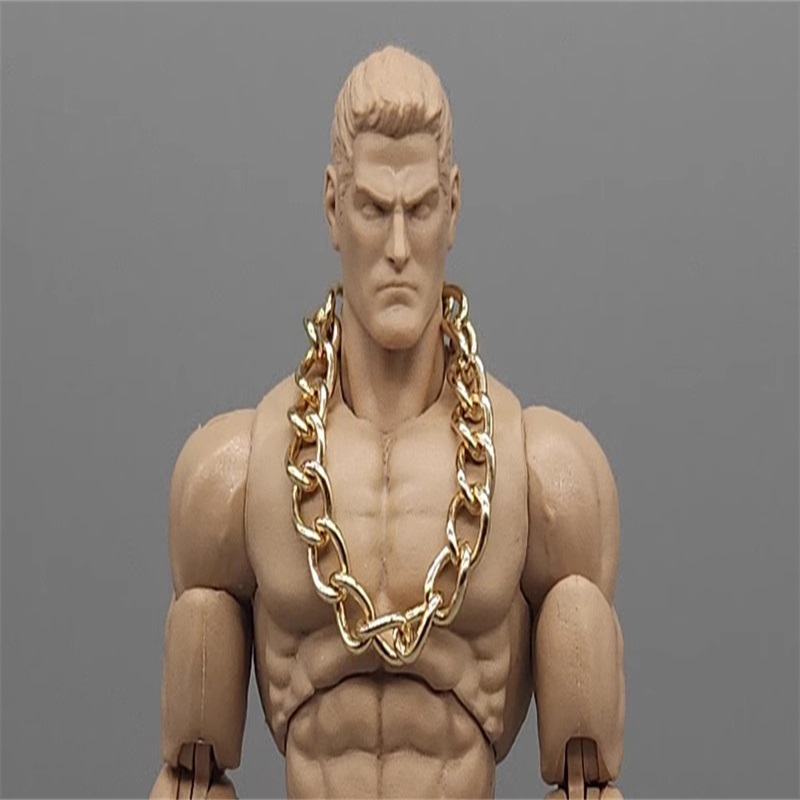Body Jewelry Real Gold - 1/12 Soldier Doll Accessories Gold Necklace