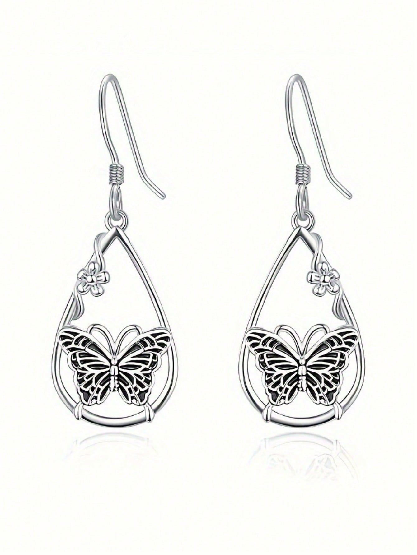Body Jewelry Earrings - 1pair Vintage Fashionable Water Drop Shaped