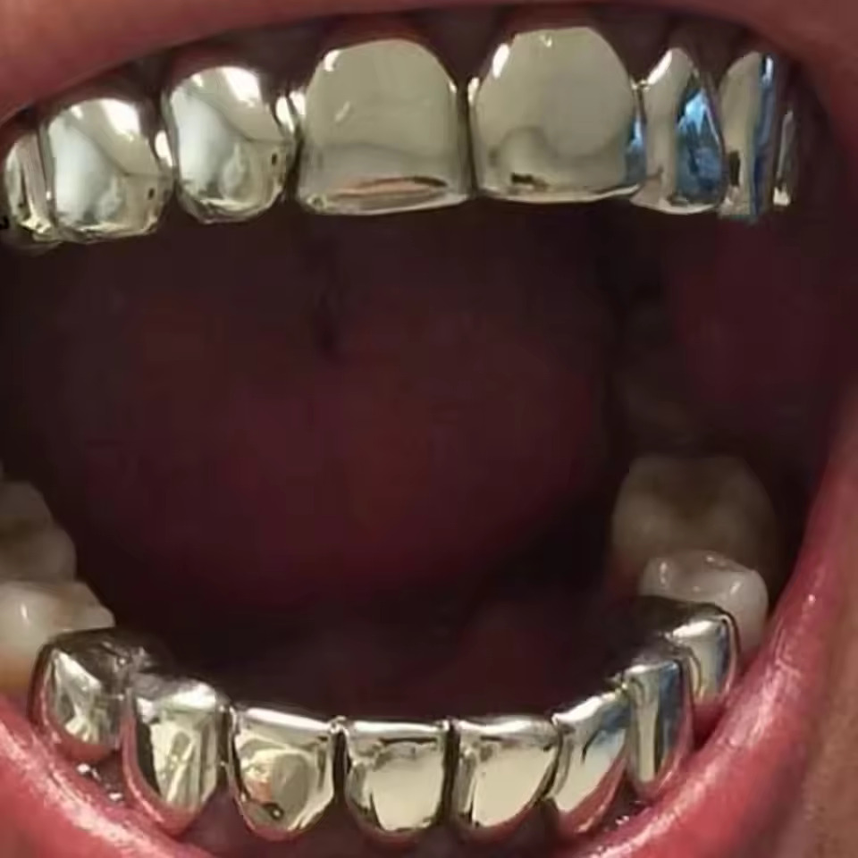 Body Jewelry Real Gold - Gold Silver Plated HIP HOP Teeth