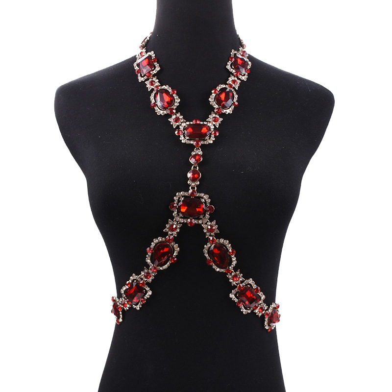 Body Jewelry For Men - Luxury Sexy Bodychain Jewelry Accessory Ruby