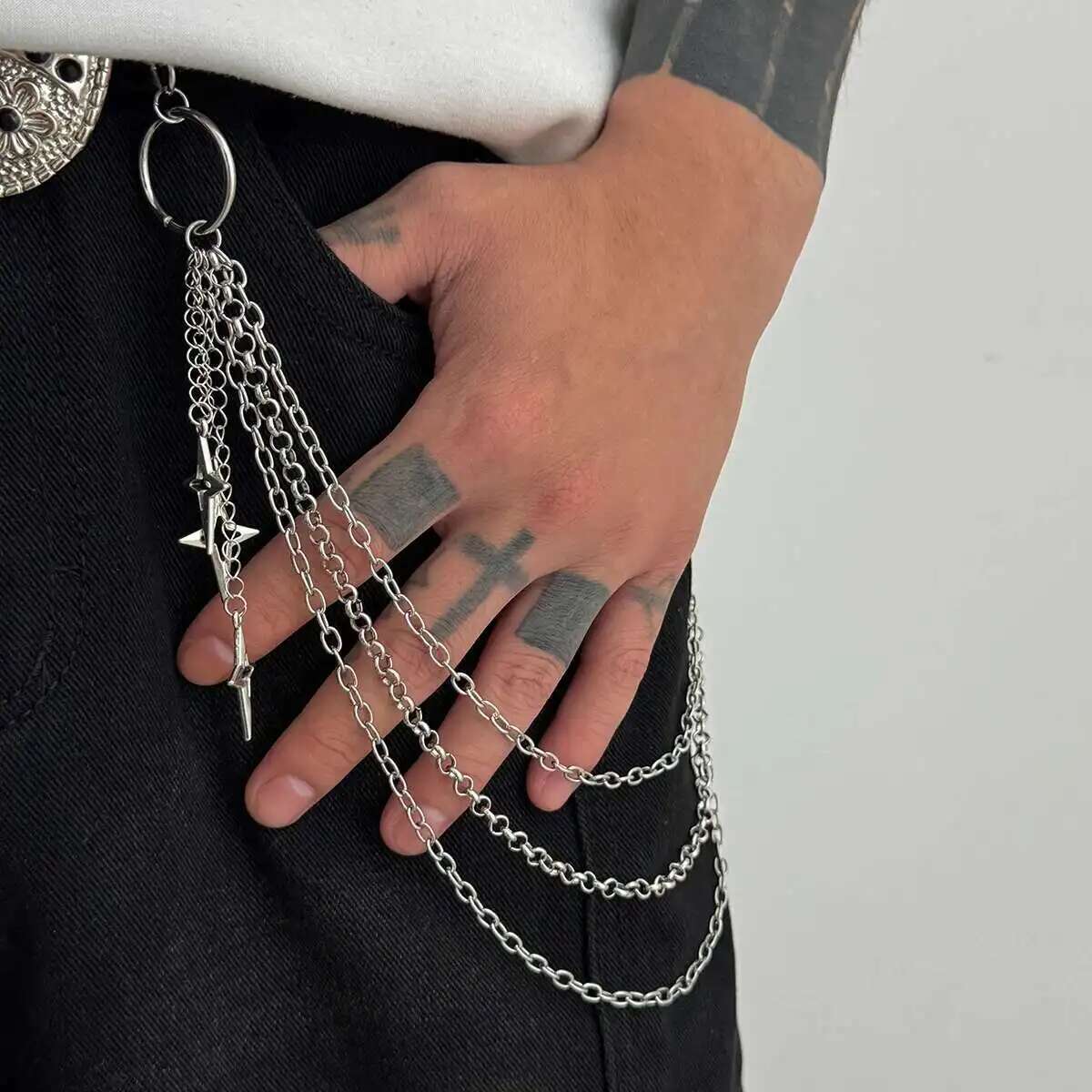 Ingemark Trendy Creative Cross - Body Jewelry For Men reseña y precio