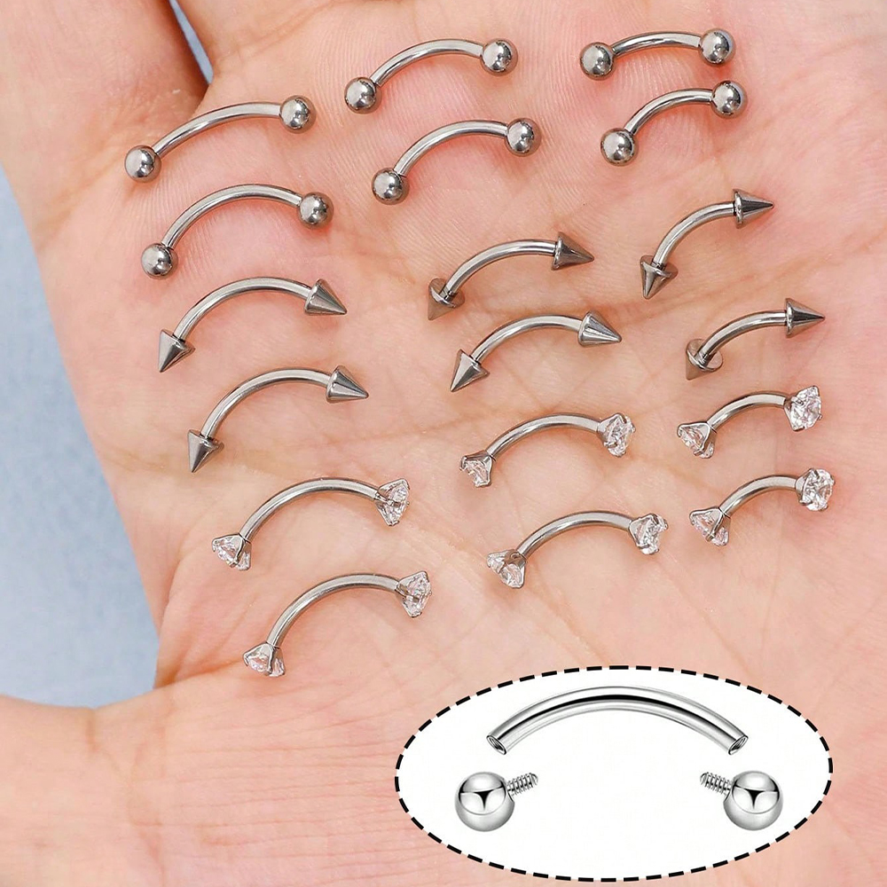 6pcs/Set G23 Titanium Small Cu - Body Jewelry Vertical Labret reseña y precio