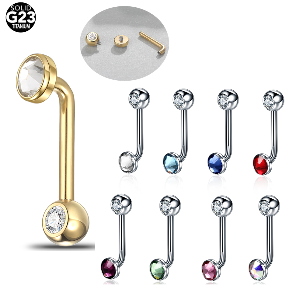 1PC Implant Grade Titanium Chr - Body Jewelry Vch reseña y precio
