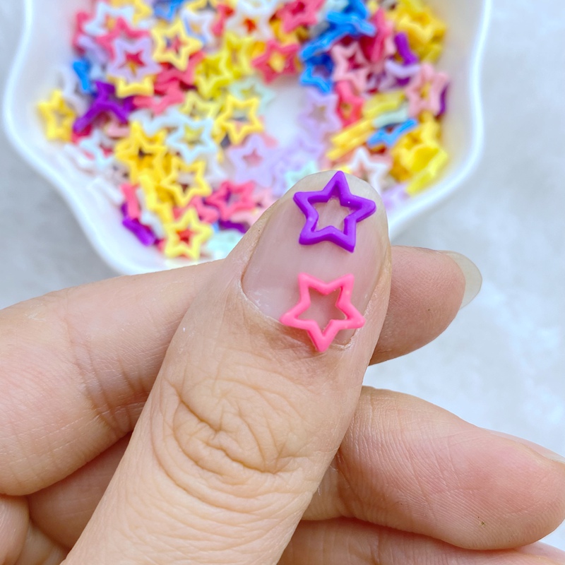 100Pcs New Cute Mini 8mm Macar - Star Flat Back reseña y precio