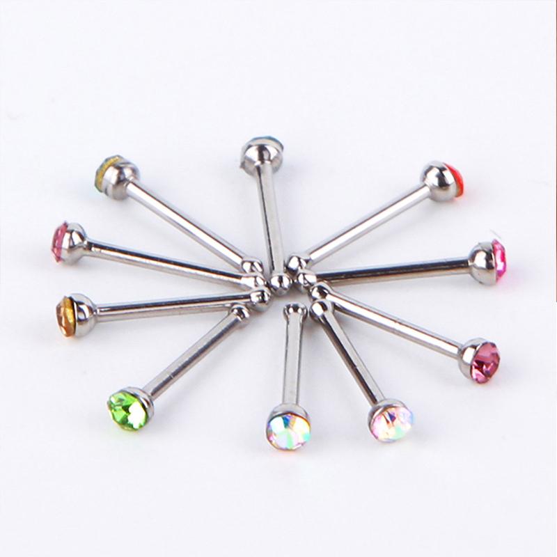 Si 60Pcs new Straight Nose Stu - Body Jewelry Nose Studs reseña y precio