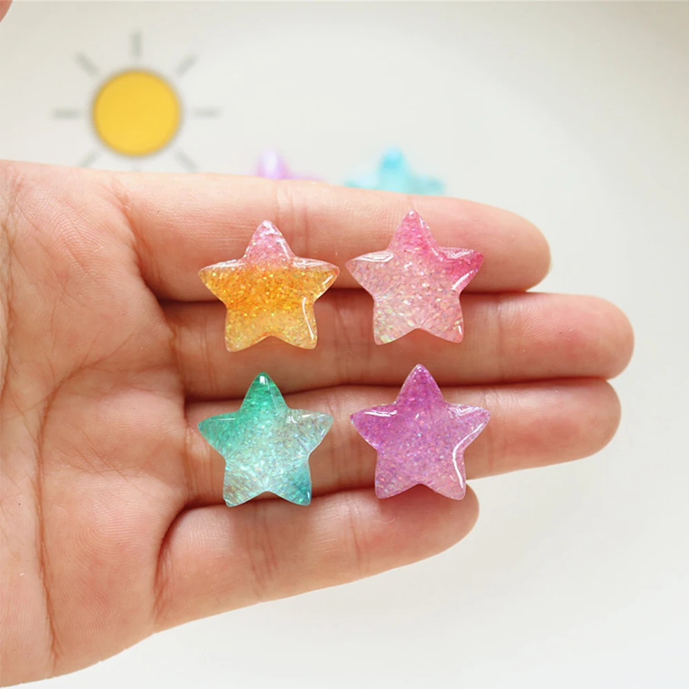 10PCS Gradient Star Series Res - Star Flat Back reseña y precio