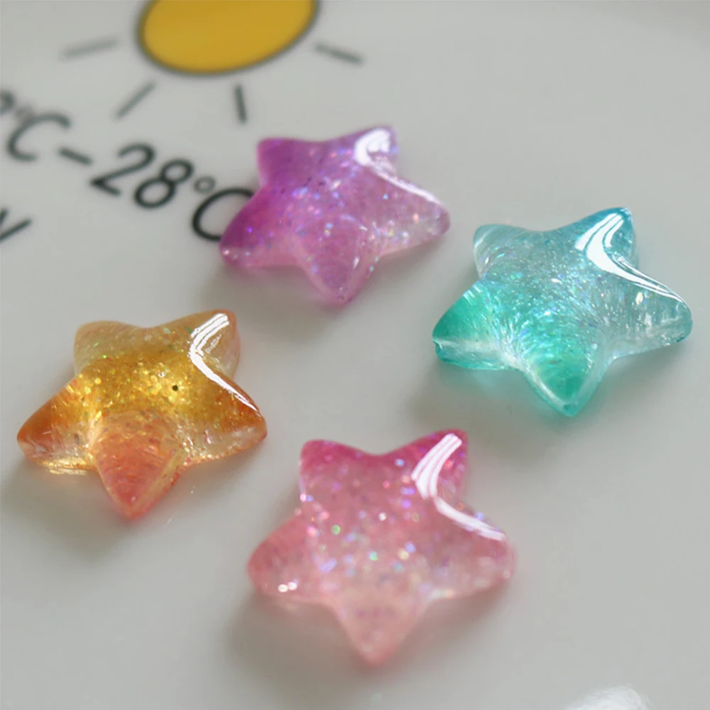 10PCS Gradient Star Series Res - Star Flat Back reseña y precio
