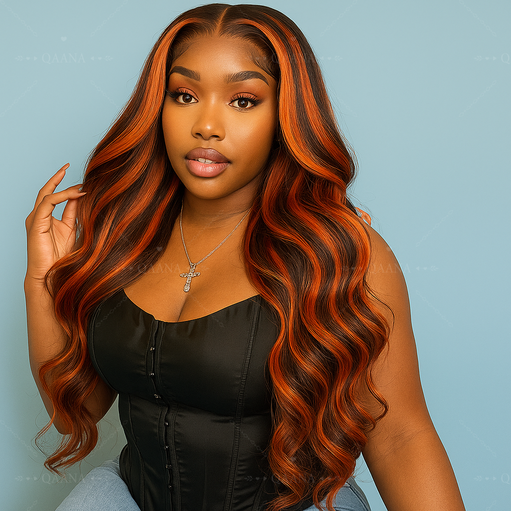 Brown Ginger Highlight Wigs Hu - Body Jewelry Underwear reseña y precio