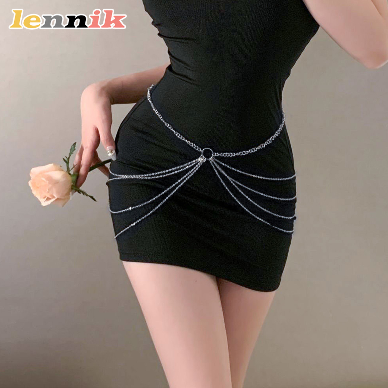 LENNIK Tassel Metal Multi-Laye - Body Jewelry Harness reseña y precio