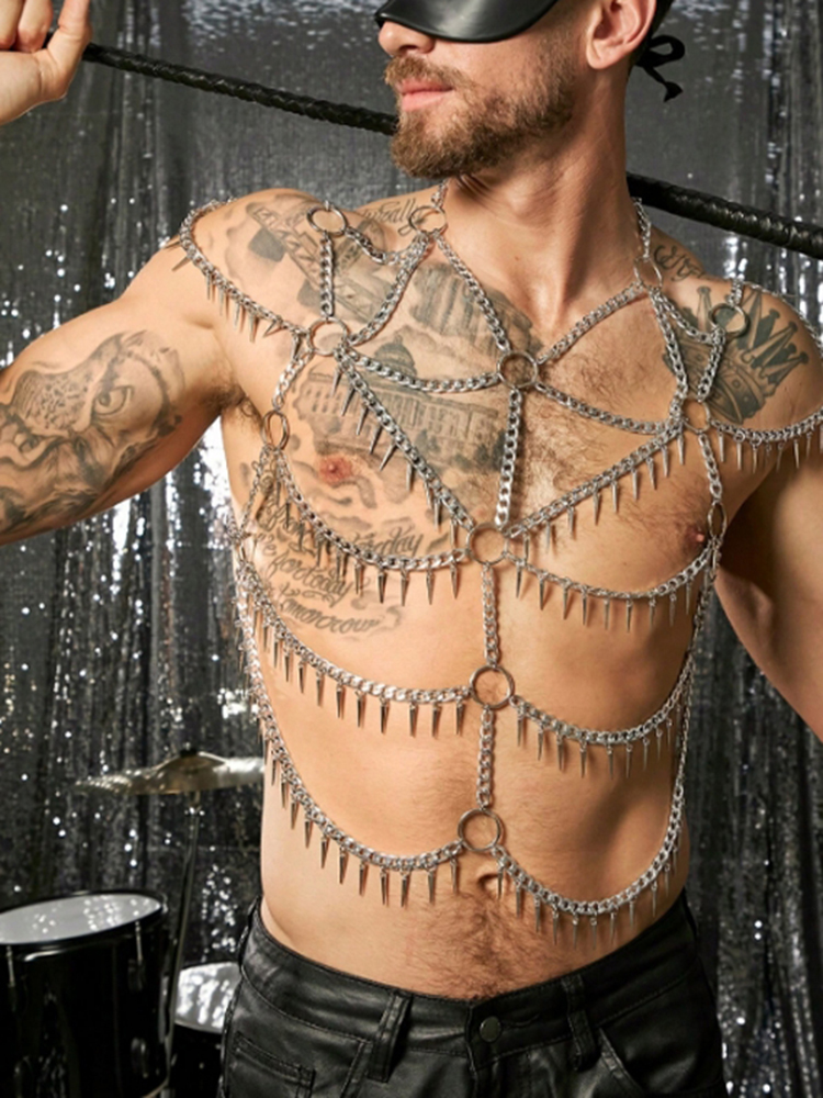 Tassels Chain Body Shoulder Se - Body Jewelry For Men reseña y precio