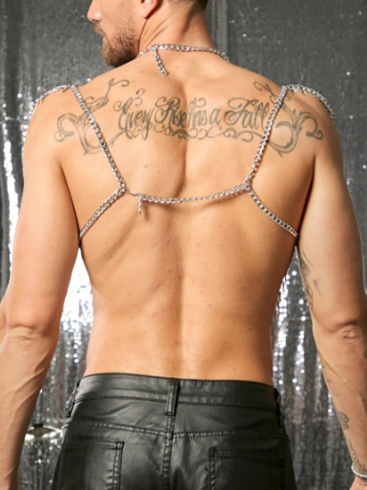 Tassels Chain Body Shoulder Se - Body Jewelry For Men reseña y precio