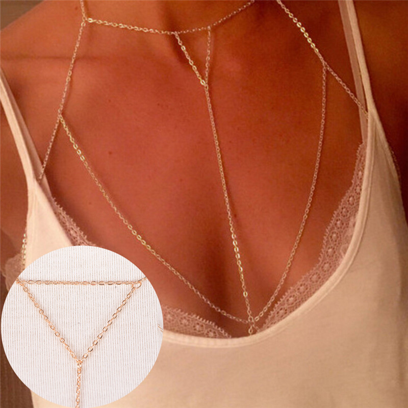 Gold Silver Fashion Link Chain - Body Jewelry Harness reseña y precio