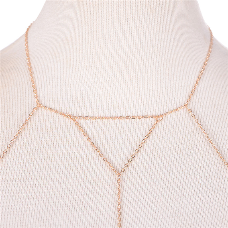 Gold Silver Fashion Link Chain - Body Jewelry Harness reseña y precio