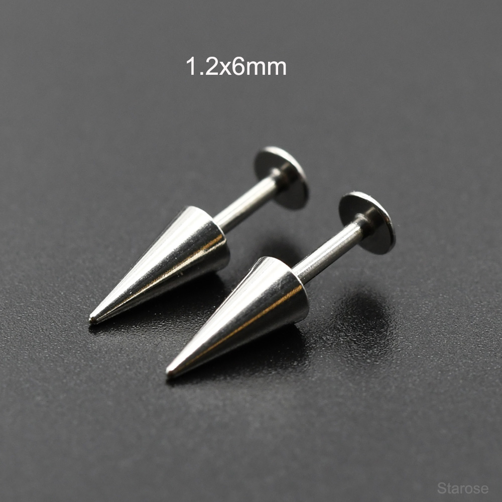 Starose 2Pcs Gothic Cone Stain - Body Jewelry Vertical Labret reseña y precio