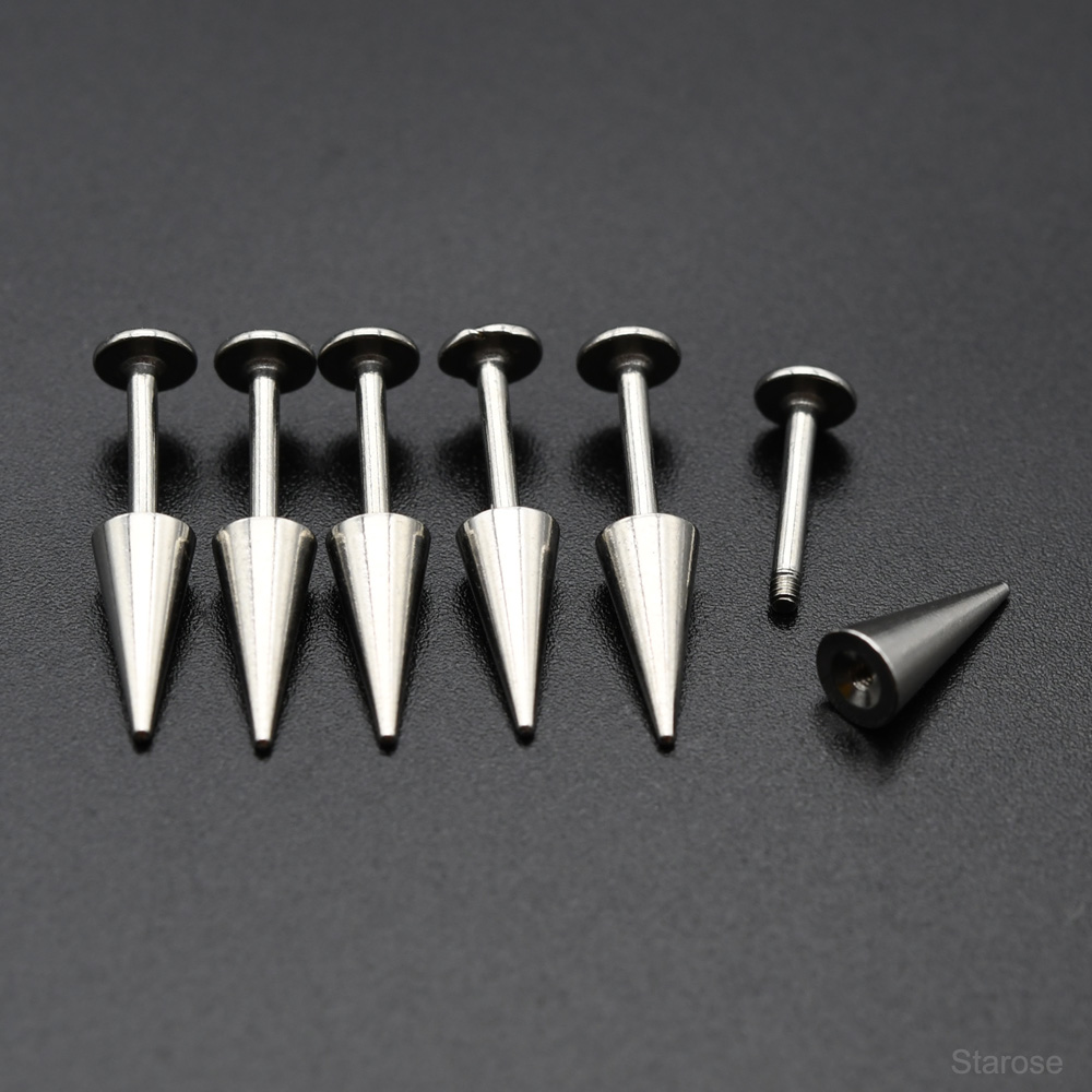 Starose 2Pcs Gothic Cone Stain - Body Jewelry Vertical Labret reseña y precio