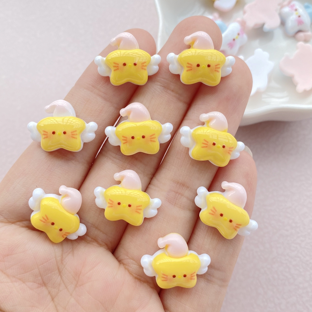 20Pcs New Cute Mini Resin  Ang - Star Flat Back reseña y precio