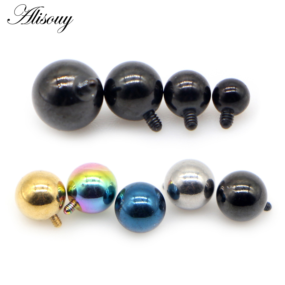 Alisouy 2PCS 3/4/5/6mm 16G Sta - Dermal Anchor Top reseña y precio
