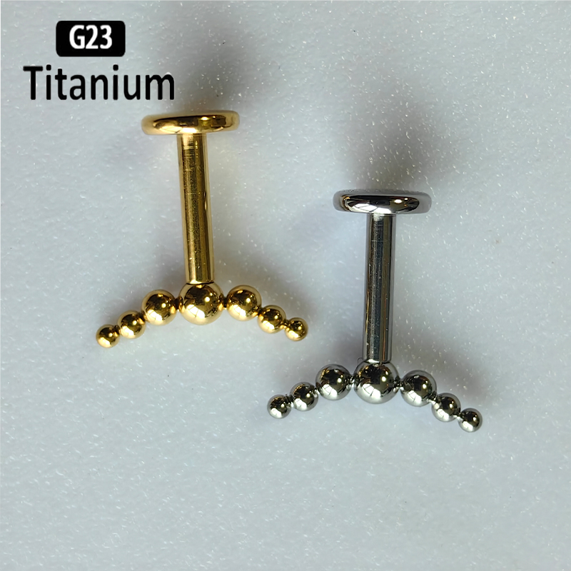 G23 Titanium Piercing 7pcs Bal - Body Jewelry Vertical Labret reseña y precio