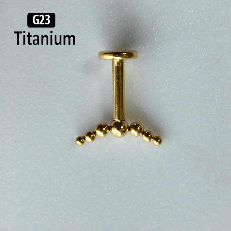 G23 Titanium Piercing 7pcs Bal - Body Jewelry Vertical Labret reseña y precio
