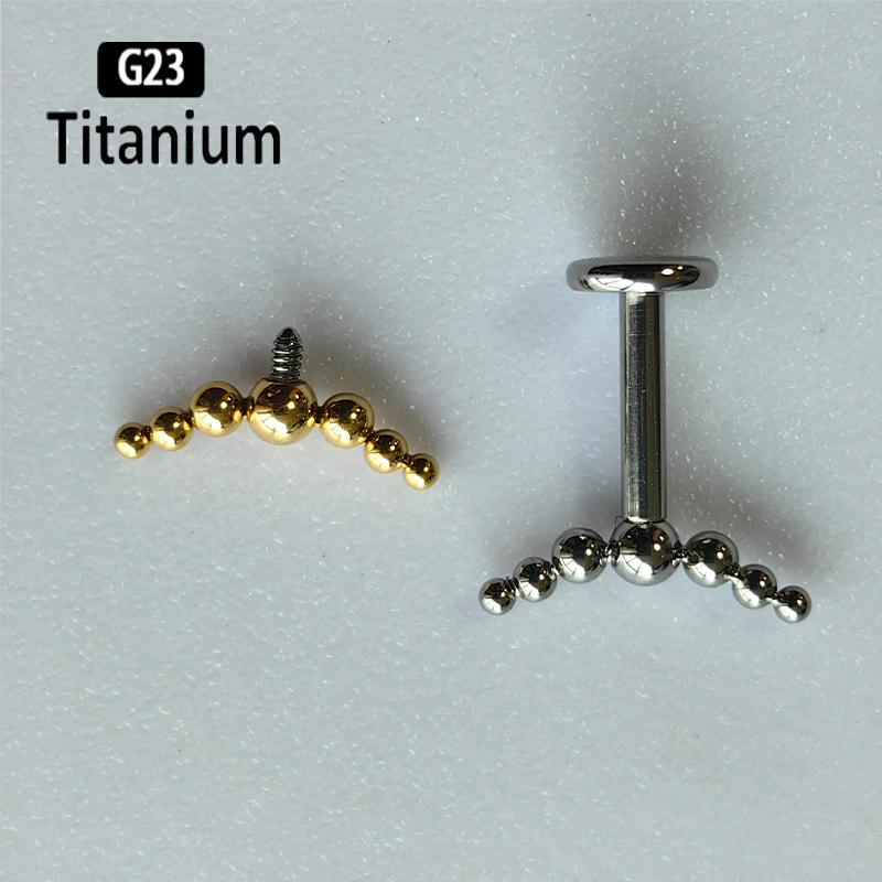 G23 Titanium Piercing 7pcs Bal - Body Jewelry Vertical Labret reseña y precio