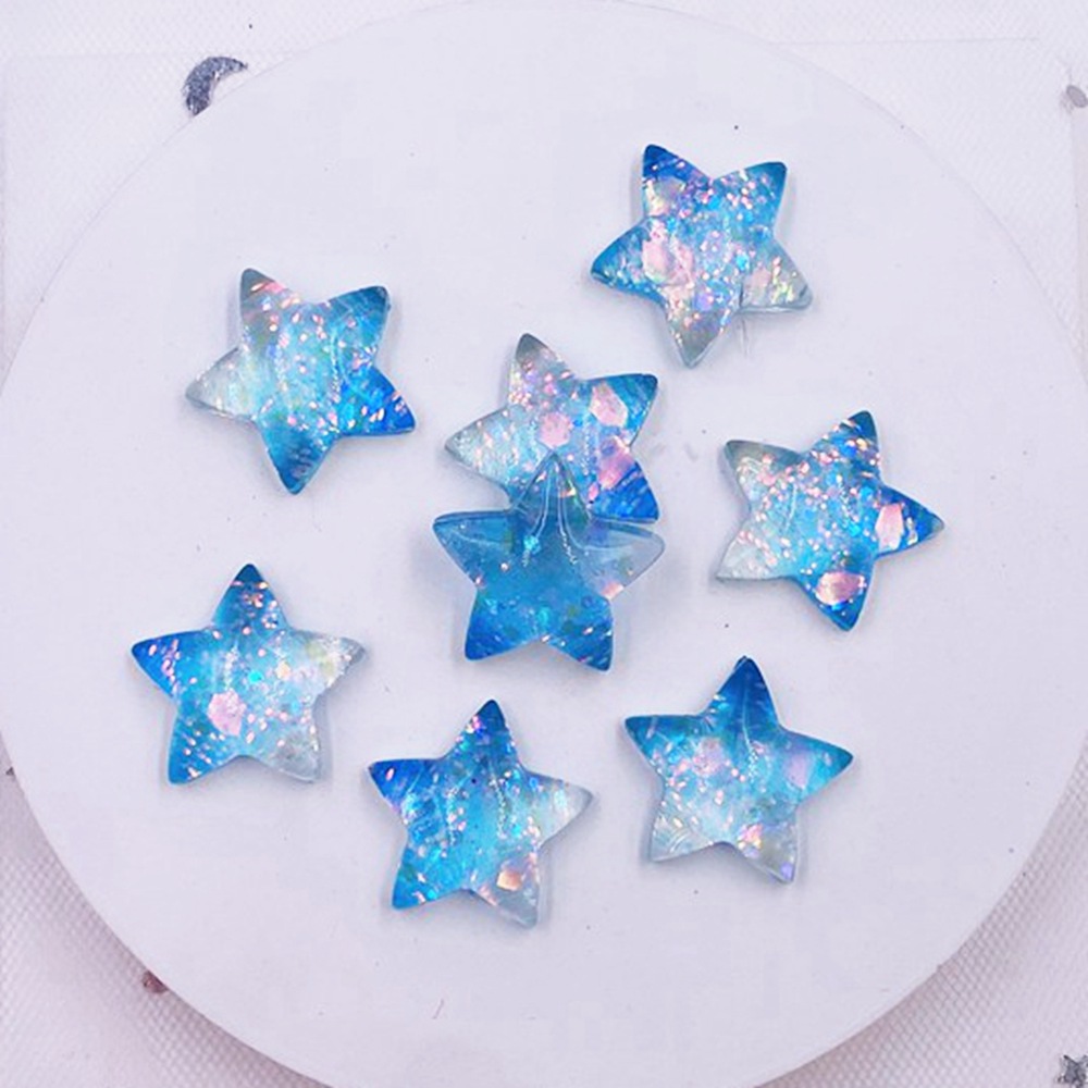 12pcs Resin Colorful Cute Shni - Star Flat Back reseña y precio