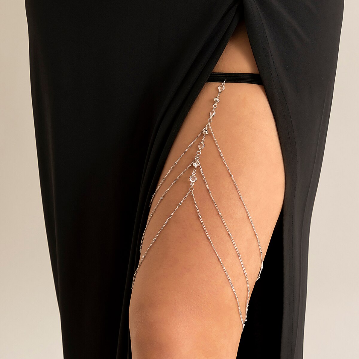Boho Elastic Band Crystal Leg  - Body Jewelry Dress reseña y precio