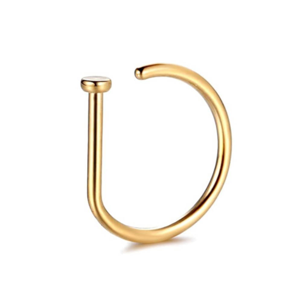 1PC Woman Man Fake Nose Rings  - Body Jewelry Nose Studs reseña y precio