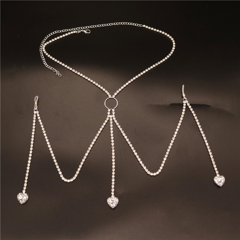 2023 New Fashion White Heart N - Body Jewelry Harness reseña y precio