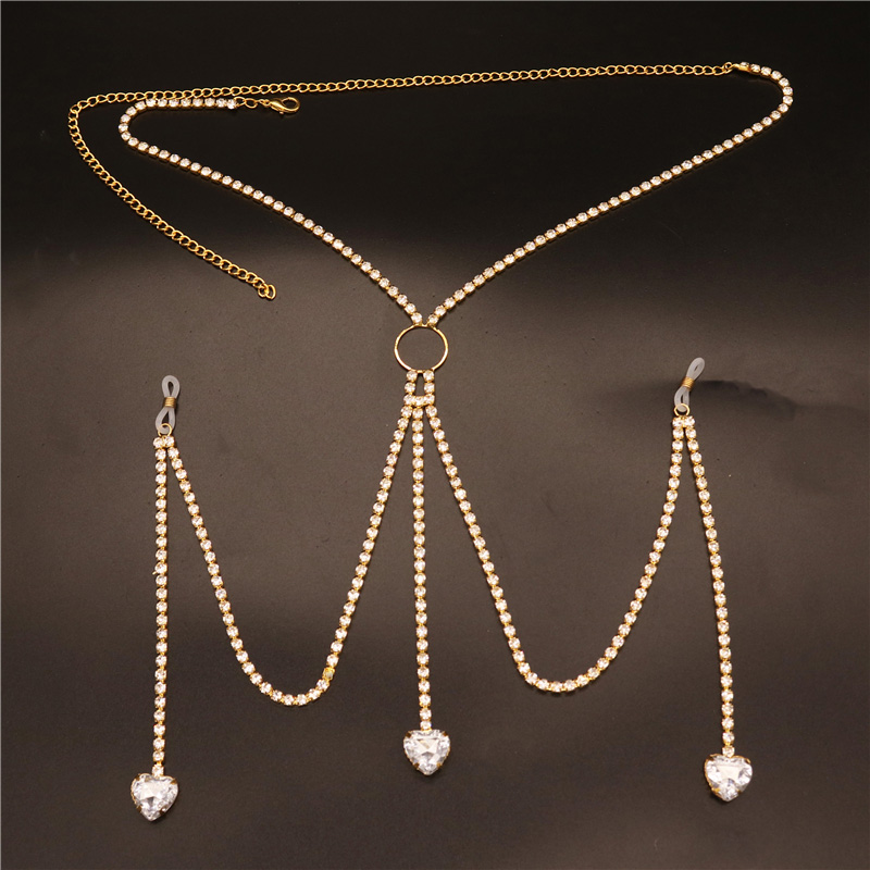 2023 New Fashion White Heart N - Body Jewelry Harness reseña y precio