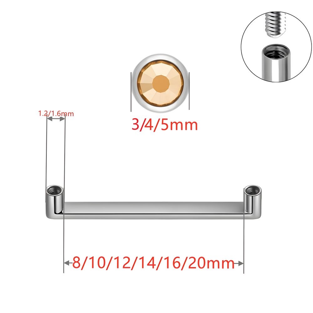 ASTM F136 Titanium Dermal Anch - Dermal Anchor Top reseña y precio