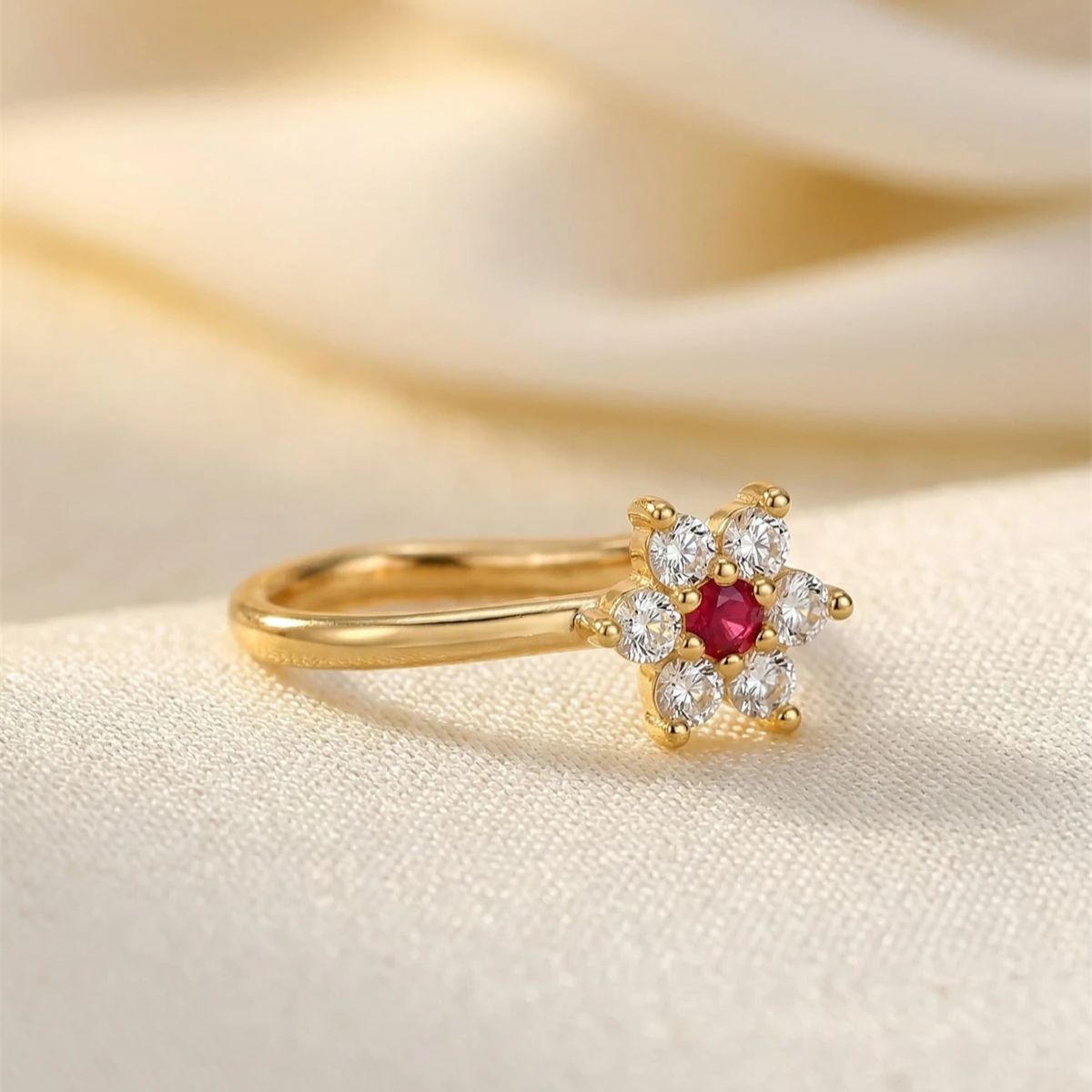 1PC Flower Shaped No Piercing  - Body Jewelry On Sale reseña y precio