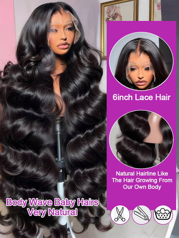 300% 13x6 Body Wave HD Lace Fr - Body Jewelry Underwear reseña y precio
