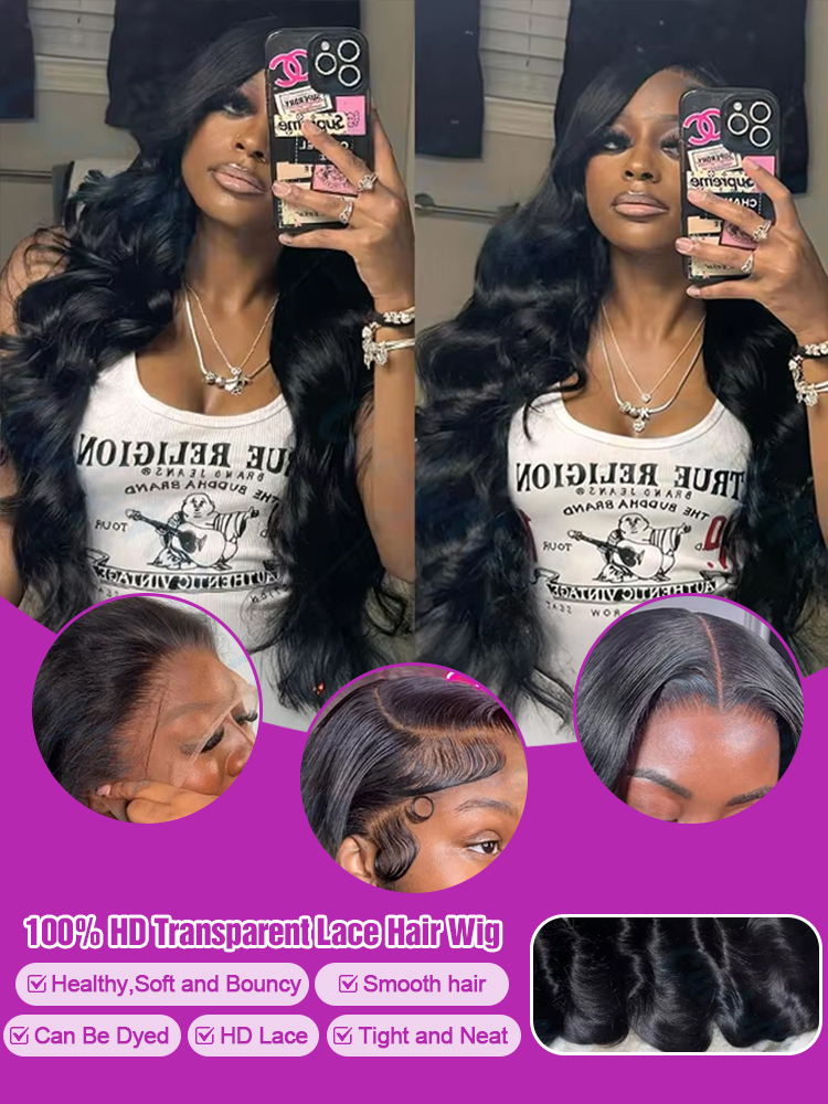 300% 13x6 Body Wave HD Lace Fr - Body Jewelry Underwear reseña y precio