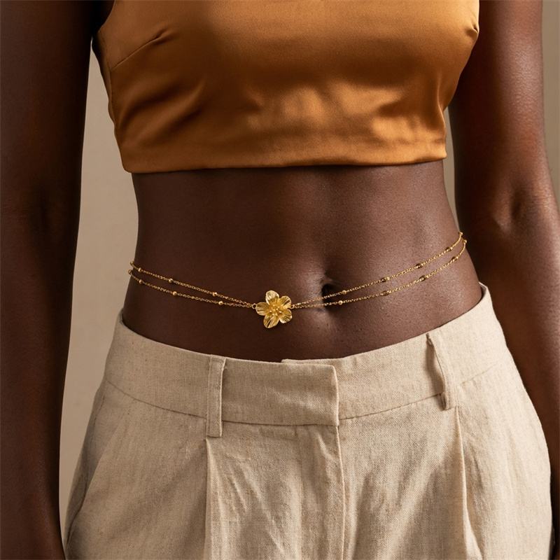 Boho Exquisite Metal Flower Bu - Body Jewelry Dress reseña y precio
