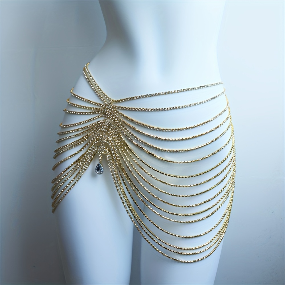 1PCS Sexy Shiny Tassel Crystal - Body Jewelry Dress reseña y precio