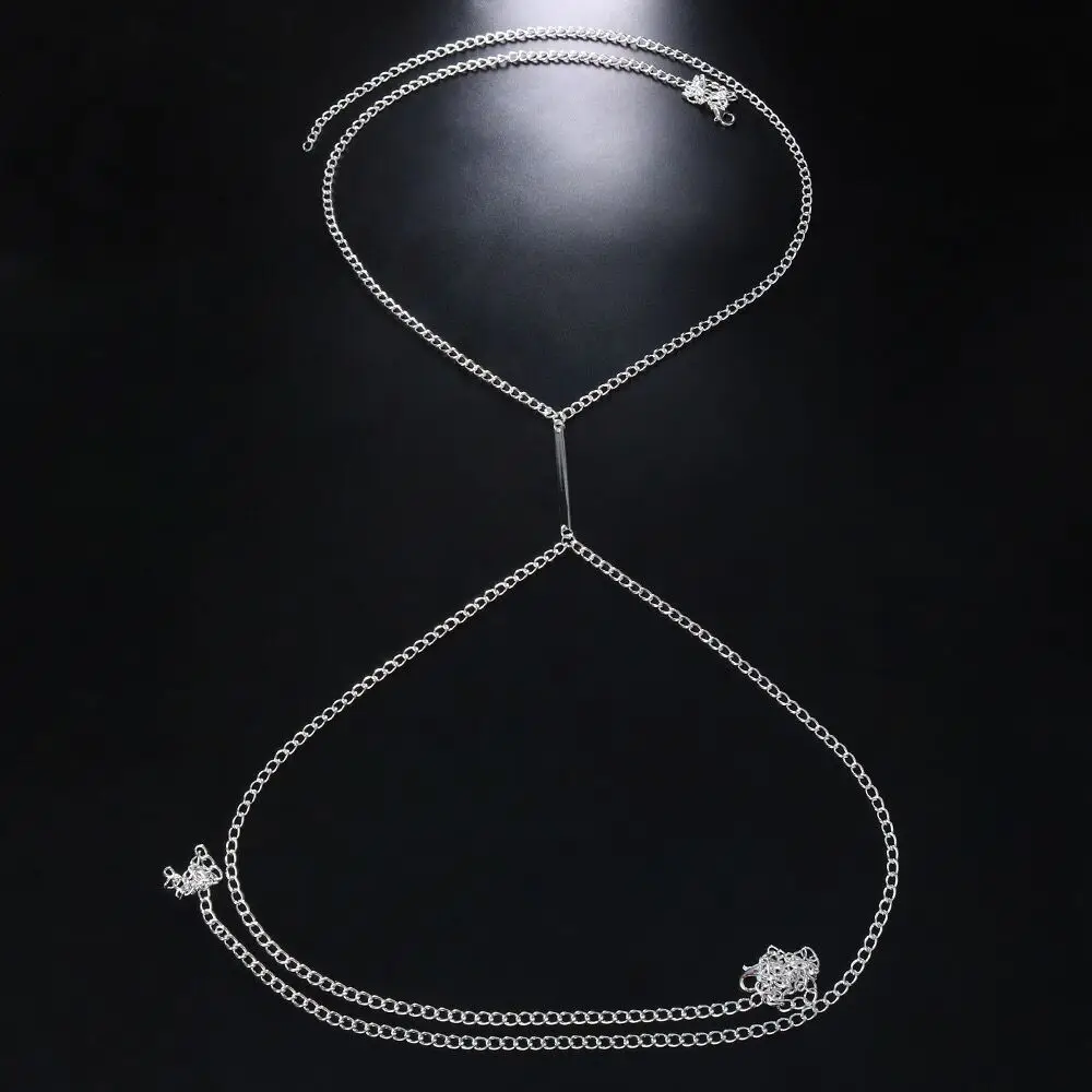 Sexy Metal Chest Chain Harness - Body Jewelry Harness reseña y precio