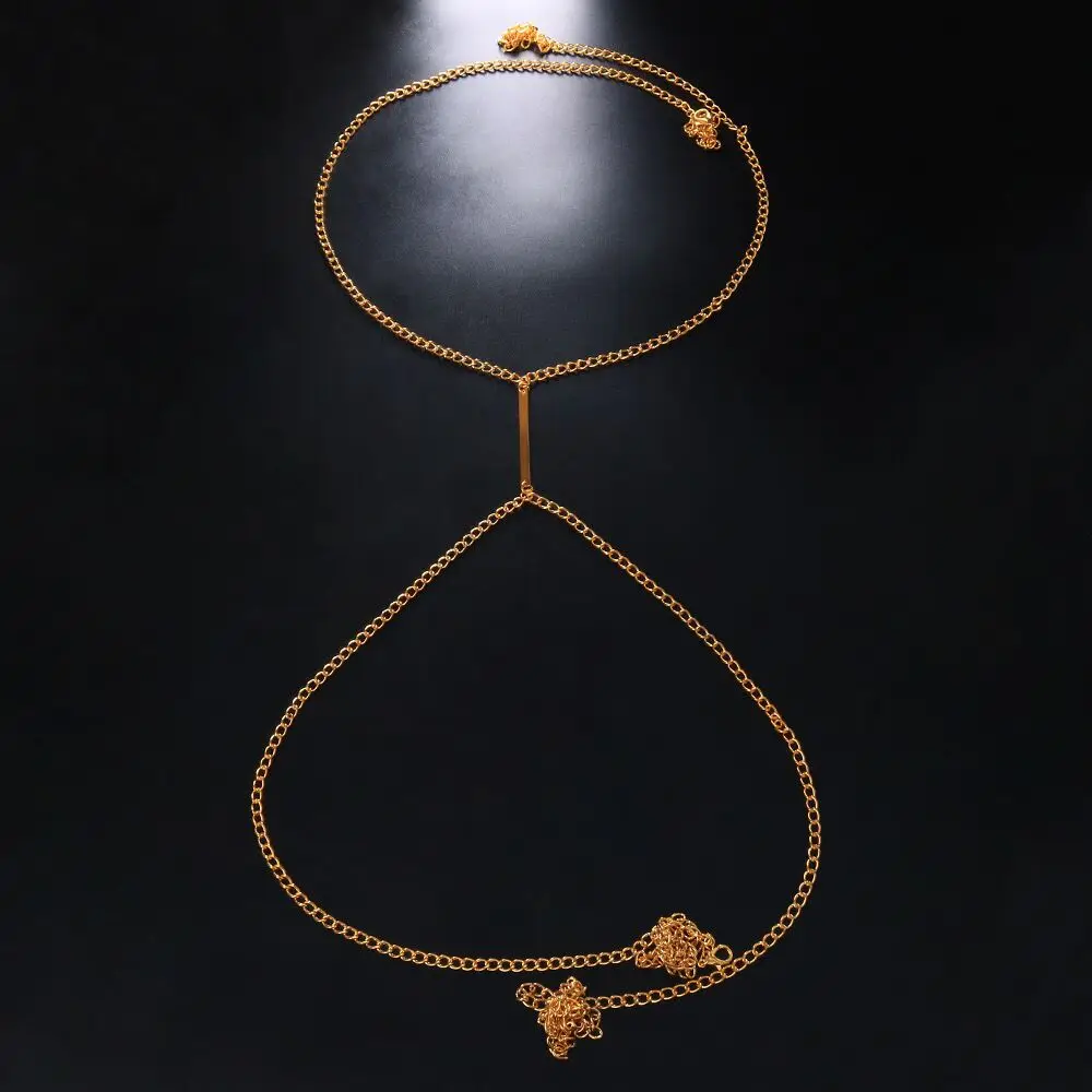 Sexy Metal Chest Chain Harness - Body Jewelry Harness reseña y precio