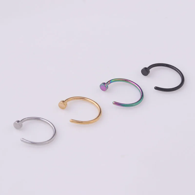 5pcs/lot 20G Nose Ring Hoop, 6 - Body Jewelry Nose Studs reseña y precio