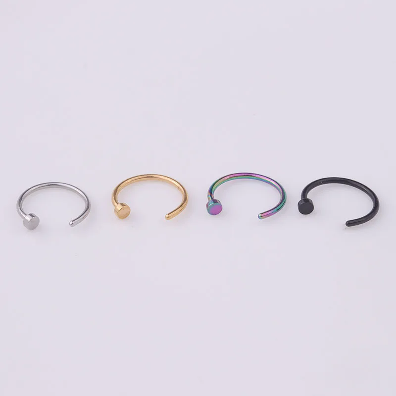 5pcs/lot 20G Nose Ring Hoop, 6 - Body Jewelry Nose Studs reseña y precio