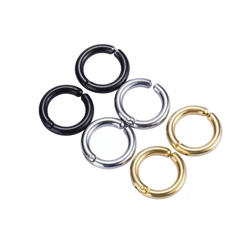2/6Pcs Fake Huggie Hoop Earrin - Body Jewelry Earrings reseña y precio