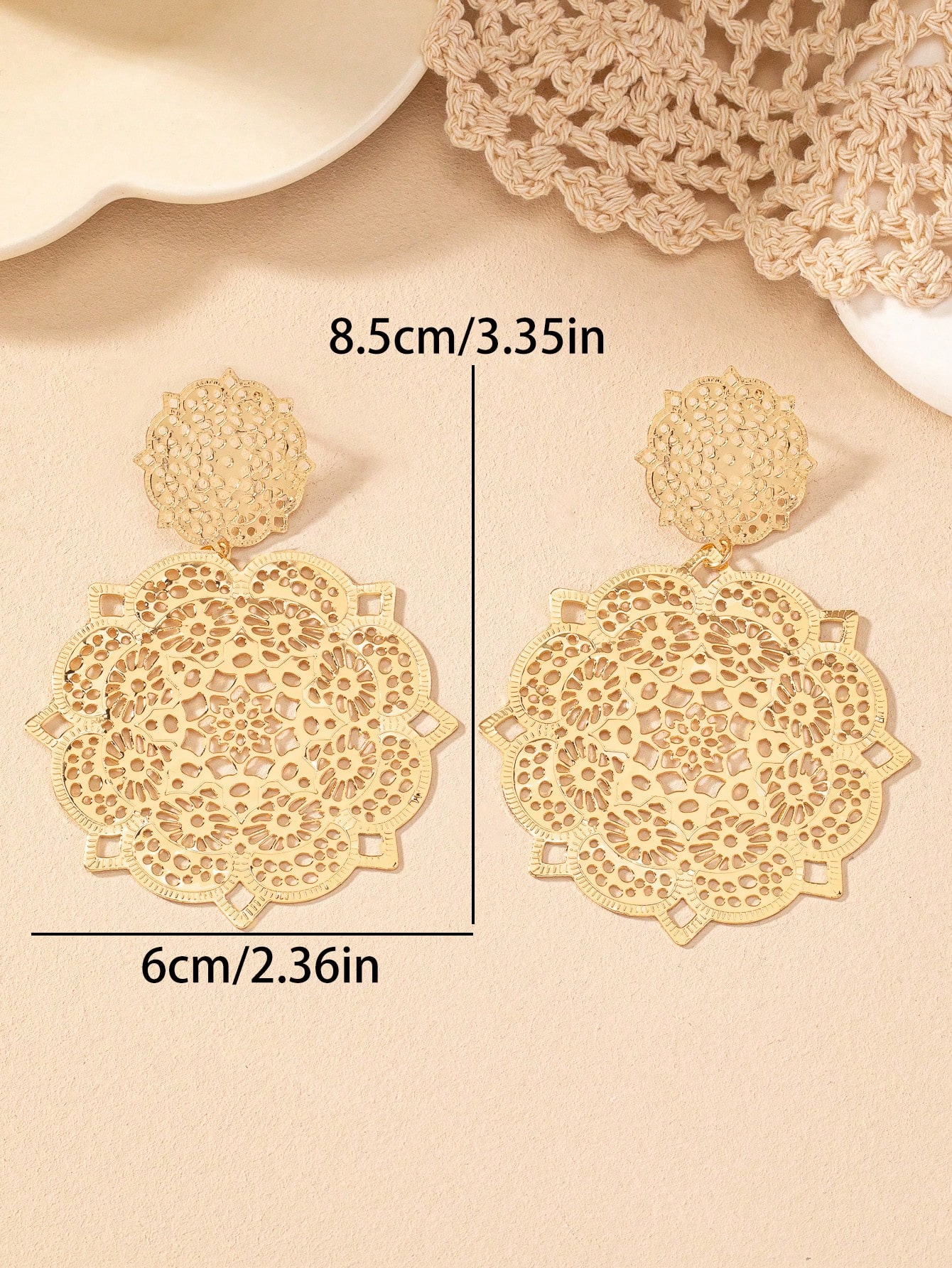 2pcs/Set Exaggerated European  - Body Jewelry Earrings reseña y precio