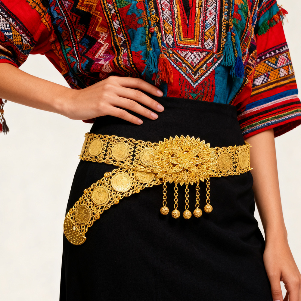 Golden Alloy Carved Hollow Geo - Body Jewelry Dress reseña y precio