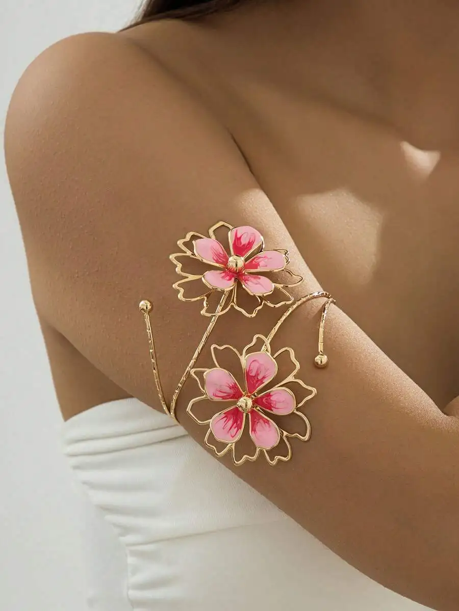 Floral Pearl Necklace Earring  - Body Jewelry Earrings reseña y precio