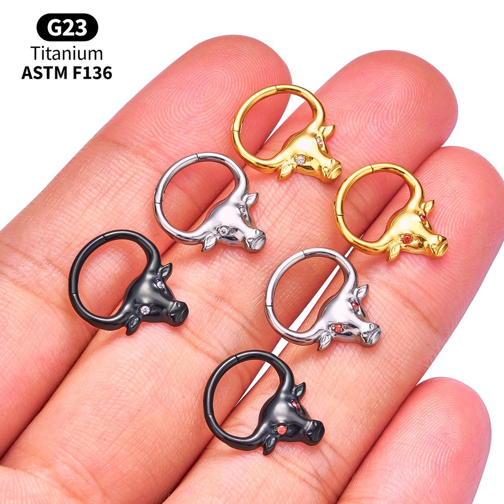 G23 Titanium Clicker Hoop Lot  - Body Jewelry Vertical Labret reseña y precio
