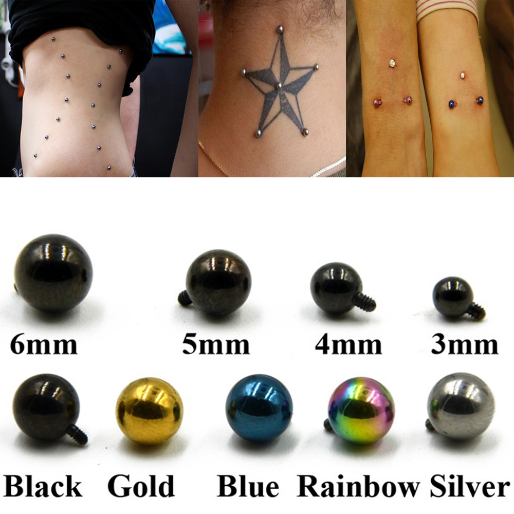 1pcs Surgical Steel Micro Derm - Dermal Anchor Top reseña y precio