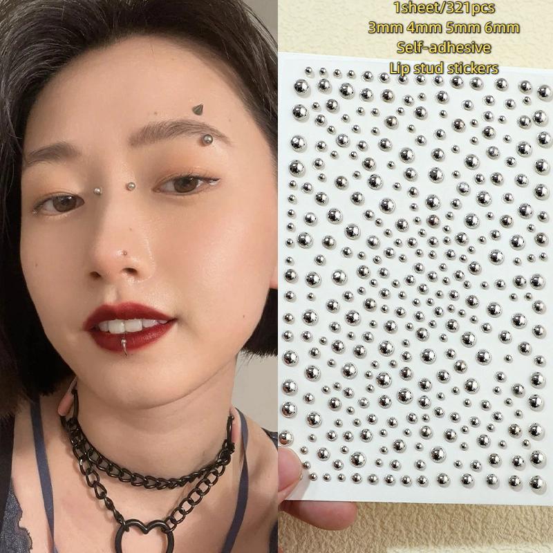 321pcs Non Piercing Lip Studs  - Body Jewelry Nose Studs reseña y precio