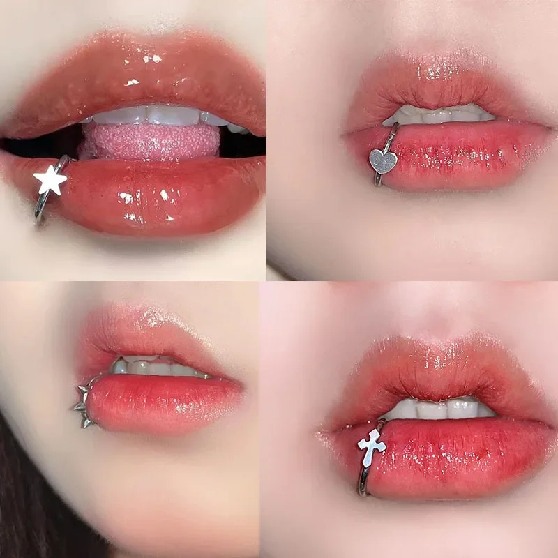 Stainless Steel Lip Ring Hinge - Body Jewelry Vertical Labret reseña y precio