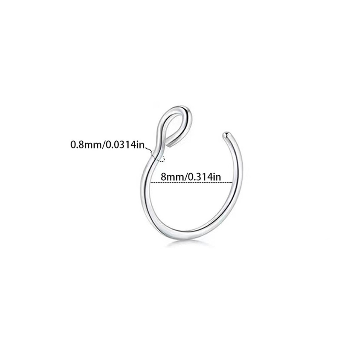 1Pcs Women Fake Piering Nose R - Yg Body Jewelry reseña y precio