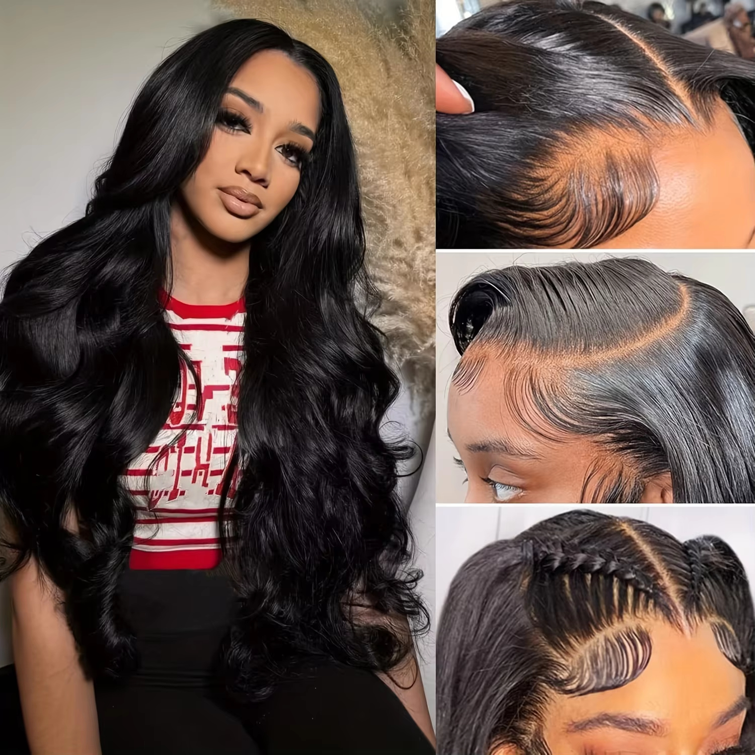 13x6 Body Wave Lace frontal Wi - Body Jewelry Underwear reseña y precio